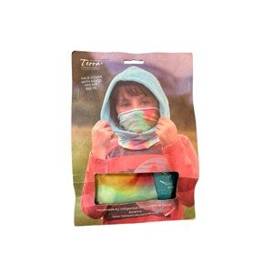 Colorful Fleece Terra Natural Designs Kids Hooded Neck Warmer